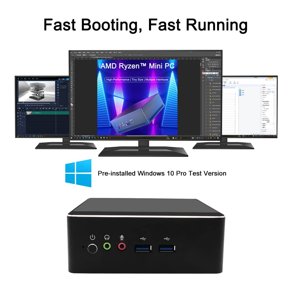ミニPC Mini PC AMD Ryzen 7 RAM16GB Amazon.com: EGSMTPC AMD Mini PC Ryzen 2200U 2700U 3550H Windows 10